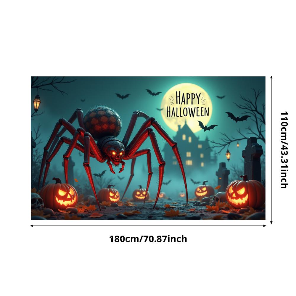 Holiday Banner Lanterns Party Prop Halloween Decor Dark Theme Scary Prop For Night Event Haunted House Holiday Event