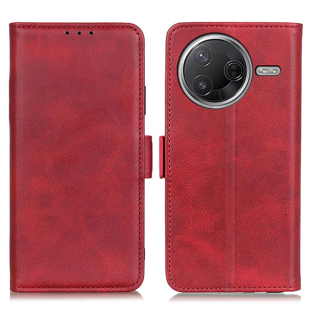 PU Leather Case For Xiaomi Poco F7 Pro 5G/F7 Ultra 5G/Redmi K80 Pro 5G/K80 5G Stand Cowhide Texture Phone Cover