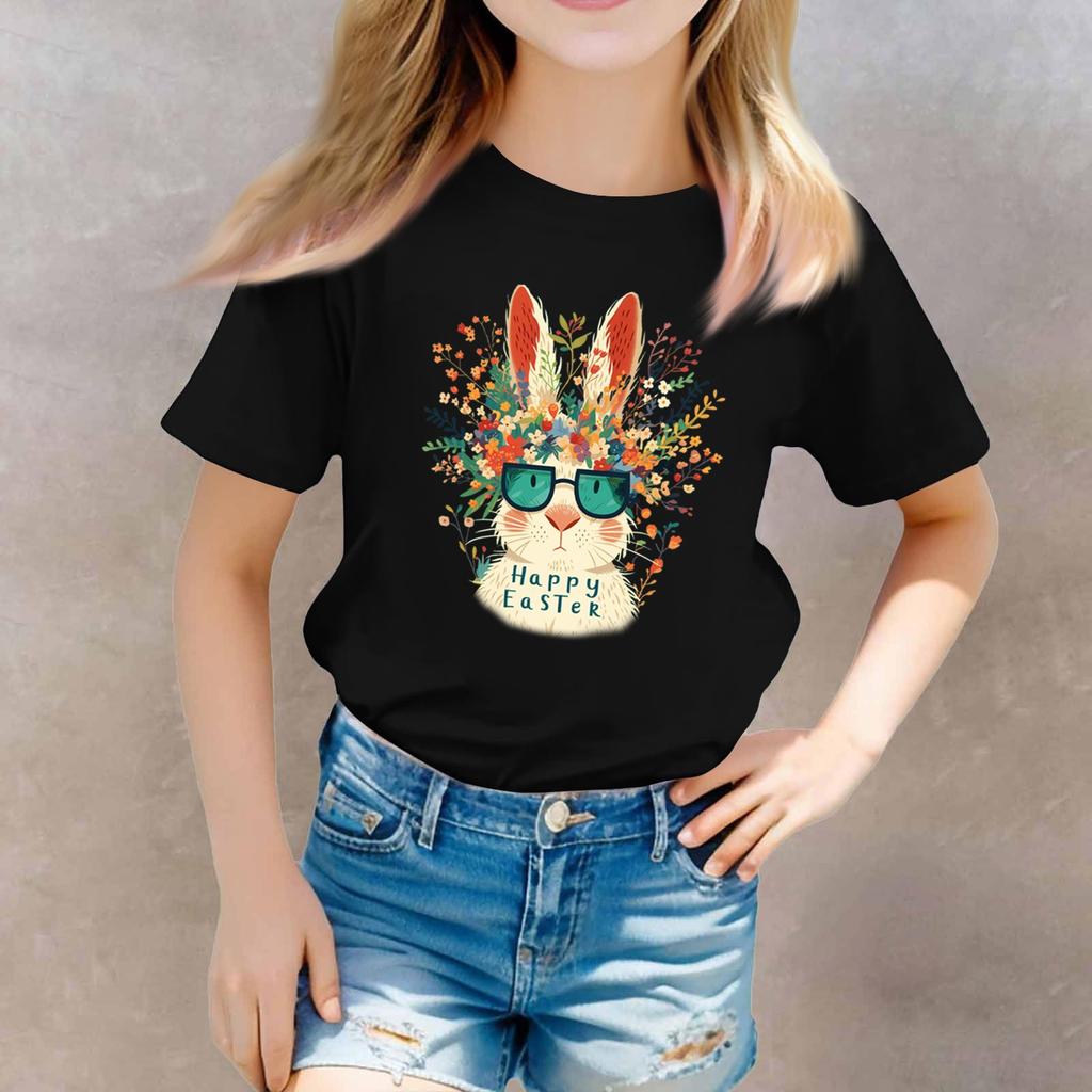 Toddler Girl Boy T-Shirts Kids Top Boys And Girls Printed Short Sleeved T-shirt