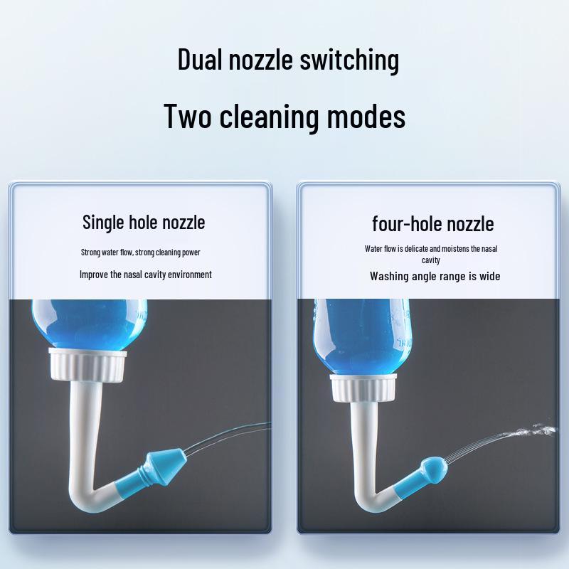300ml LDPE Nasenspüler mit Doppel-Düse & Auto-Ventil für den Heimgebrauch