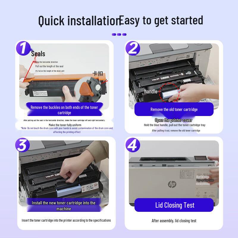 Befon Compatible W2220A Four Color Toner Cartridge Set