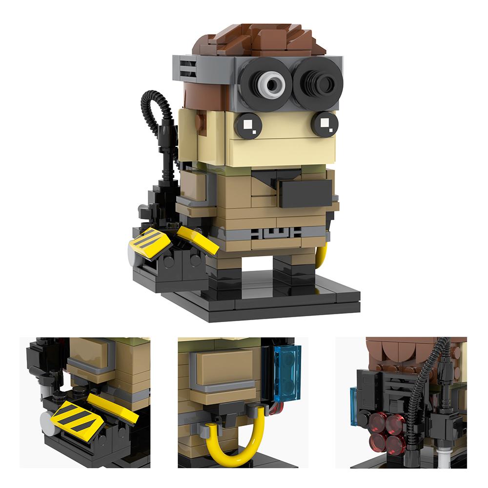 MOOXI Horror Movie Series MOC Bricks Car BrickHeaded Model Set DIY Building Block Kids Education Toys For Children Birthday Gift