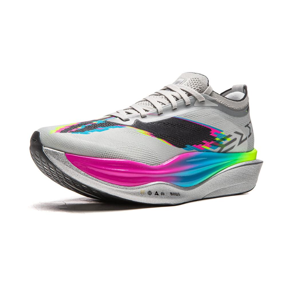 Li Ning Feidian 6 ELITE Low top Carbon Plate Running Shoes Unisex Calm Gray ARMW001-3