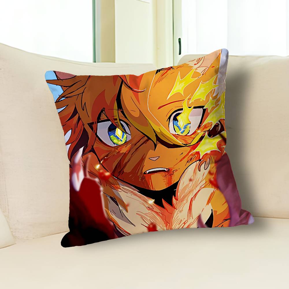 Novel W-Warriors C-Cats Throw Pillow Case Decoration Bed Custom Square Pillowcase Pad Cover