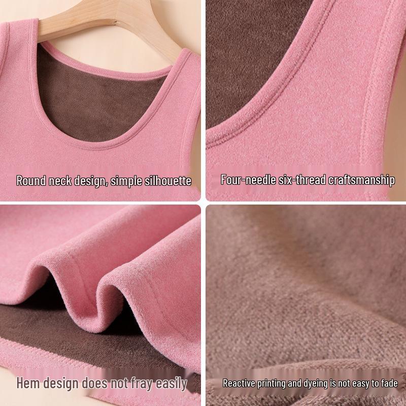 Women's Thickened Fleece-Lined Heated Vest for Winter