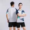 Football Training Clothes Manufacturers Wholesale Summer Fitness Clothes Table Tennis Badminton Quick-drying Short-sleeved Men's and Women's  Clothes