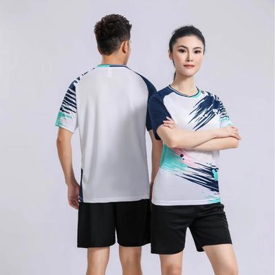 Football Training Clothes Manufacturers Wholesale Summer Fitness Clothes Table Tennis Badminton Quick-drying Short-sleeved Men's and Women's Clothes