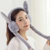 Jumping Earmuffs Fine Plush Cold-resistant Rabbit Design Winter Warm Ear Warmer for Outdoor