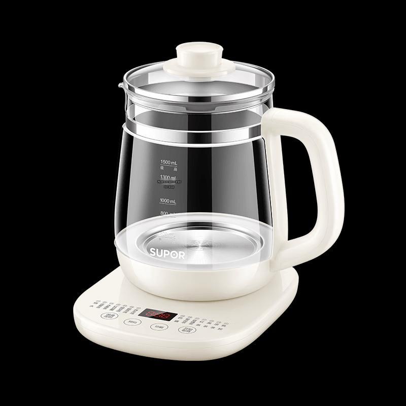 SUPOR 1.5L Smart Multi-functional Electric Wellness Kettle CN plug (adapter included)