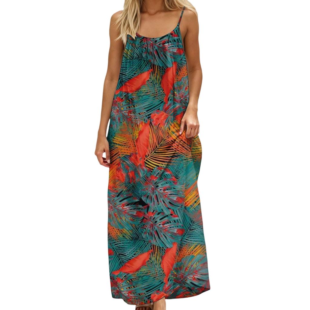 Women's Casual, Fashionable And Retro Printed Dress
