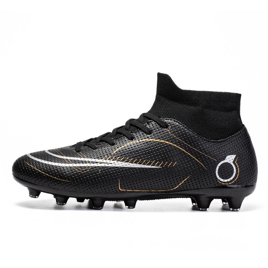 New High-Top Football Shoes For Boys And Girls With Broken Tf Nails For Adult Games, Long Nails For Training, And Grass Sneakers.