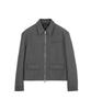 Euler Mode Crop Padded Blouson Jacket V2 (Grey)