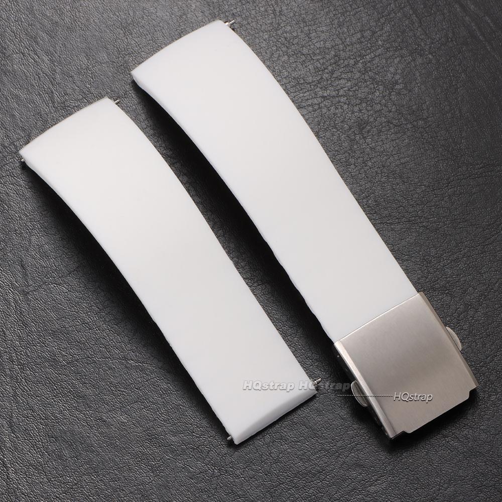 Silicone Rubber Watch Strap Quick Release Band for Seiko Watch Deployment Buckle 18mm 20mm 22mm 24mm Universal Replacement Strap