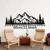 1pc Large Forest Metal Wall Art Nature Mountain Decor Modern Home Interior Natural Landscape Scene Housewarming Gift