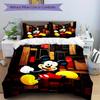 3pcs Mickey Mouse Printed Bedding Set, Breathable And Soft, Machine Washable, Christmas Gift, Suitable for Bedroom Decoration, 095