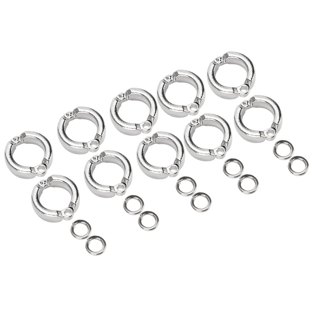 10Pcs Bird Parrots Leg Ring Outdoor Fly Training Activity Opening Clip Accessories#12
