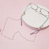 Einfache Perlenmaskenkette Mehrzweck-Kopfhörer Anti-Verlust-Lanyard-Halskette Farbe Liebe Brillenkette