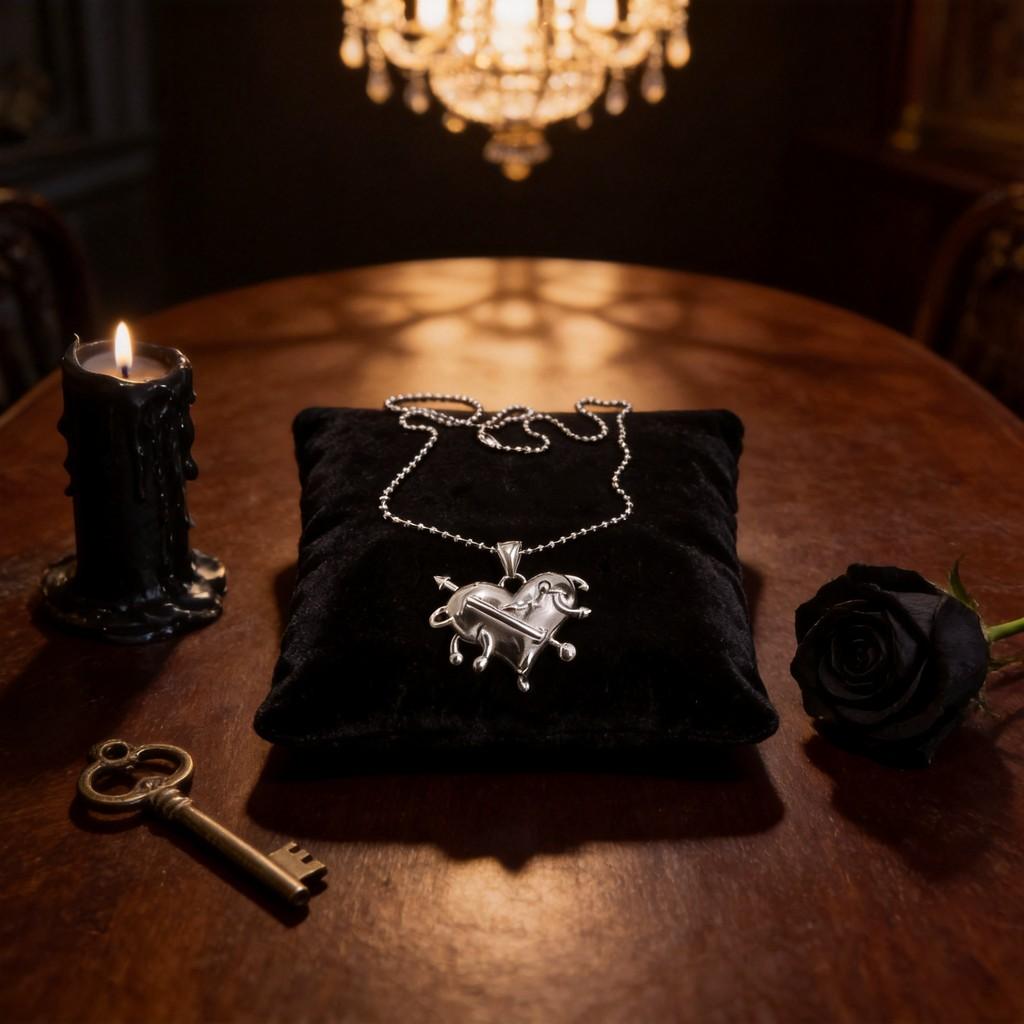 Punk Heart Jewelry With Zinc Alloy Pendant For Female Fashion Accessory