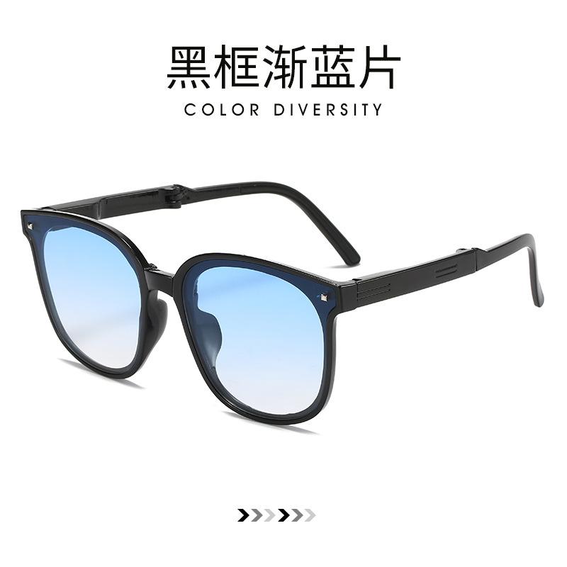 Folding Sunglasses Women Polarized Sun Glasses Men Night Vision Driving Eyewear Portable Sunglass WIth Glasses Case
