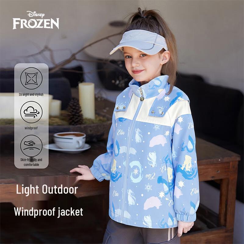 Disney Frozen Elsa Girls Printed Casual Jacket 110