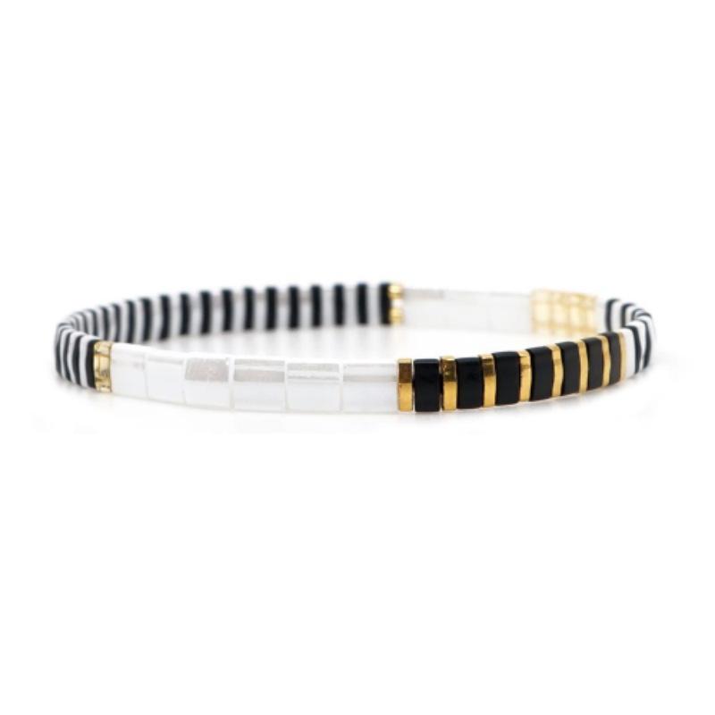 

Women s Fashion Bracelet, Elegant Sexy Glass Beaded Jewelry, Handwoven Elastic Cord Bracelet for Daily Wear Gift, Party Beach Vacation