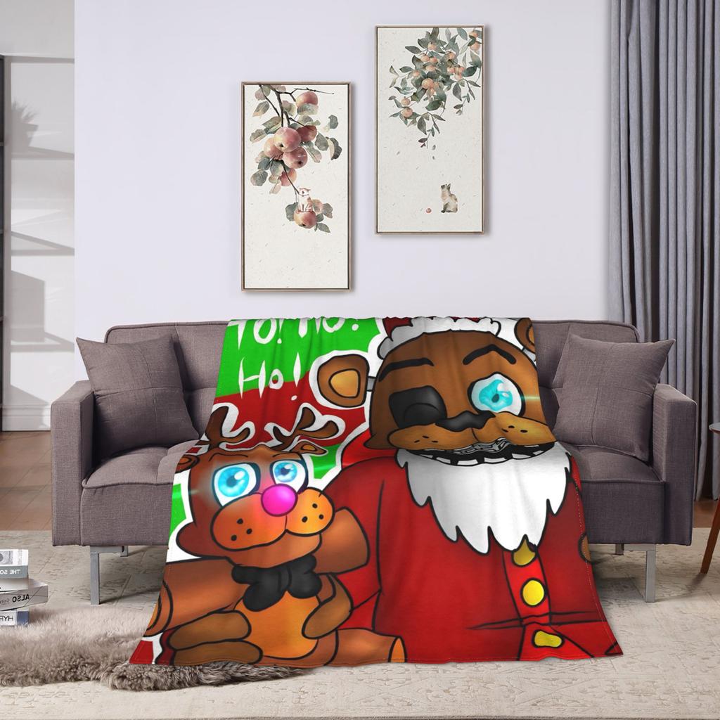 Bei Freddys Phantom Freddy Decken Fleece Herbst FNAF Spiel Atmungsaktiv Warm Überwürfe für Bettwäsche Schlafzimmer Bettwäsche Überwürfe