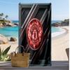 Manchester United Bedrucktes Strandtuch Schnelltrocknend Weiches Handtuch Tragbare Große Rechteckige Stranddecke für Reisen Schwimmbad