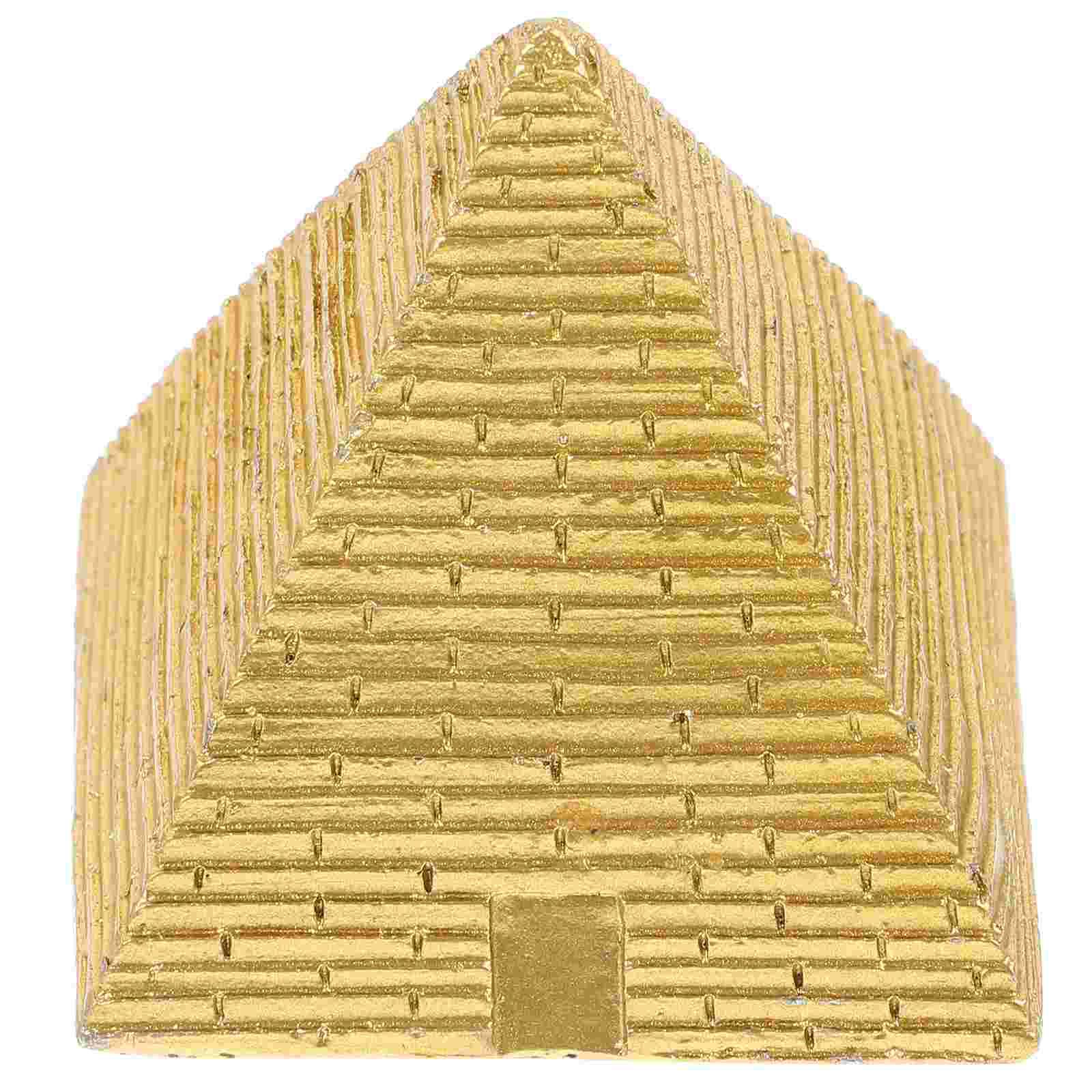 

Pyramid Sand Table Retro Decoration Egyptian Mini Basket Figurine Simulated Resin Model Desktop Sculpture 5.30X5.30X5.30CM