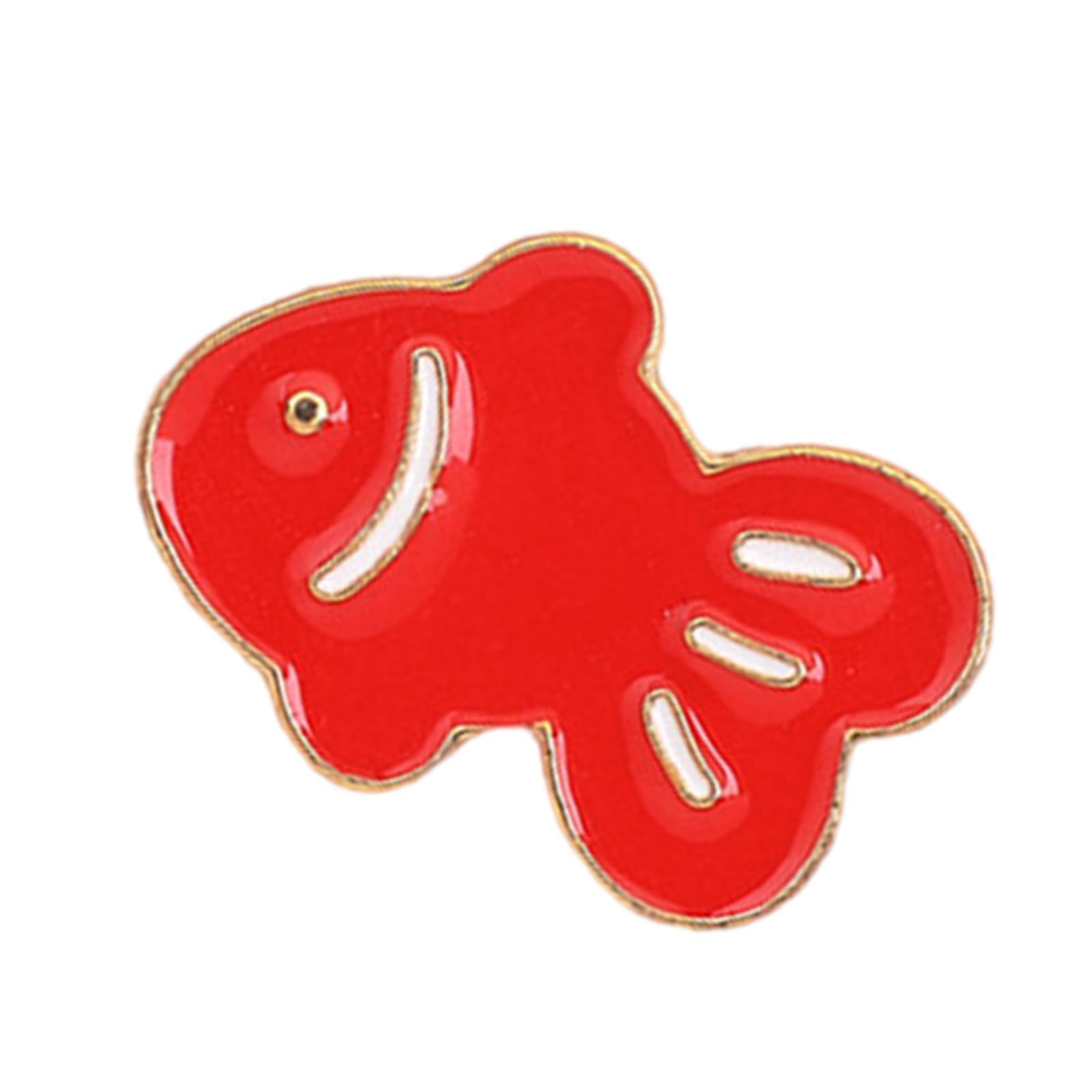 

Charming Fish Shaped Pin Gold Silver Plated Lightweight Alloy Accessory Clothing Accessories Gift for Women Friend 1