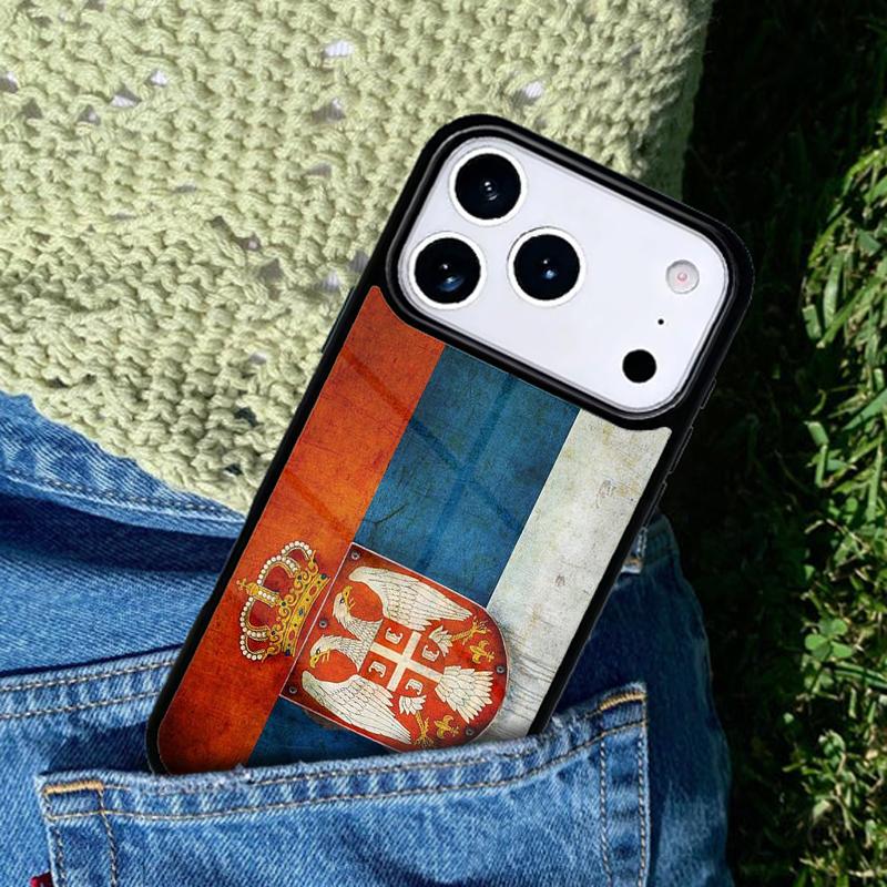 Flag of Serbia Serbian Phone Case Cover Compatible with for IPhone 17air 16e 15 14 13 12 11Pro Max 17 Air