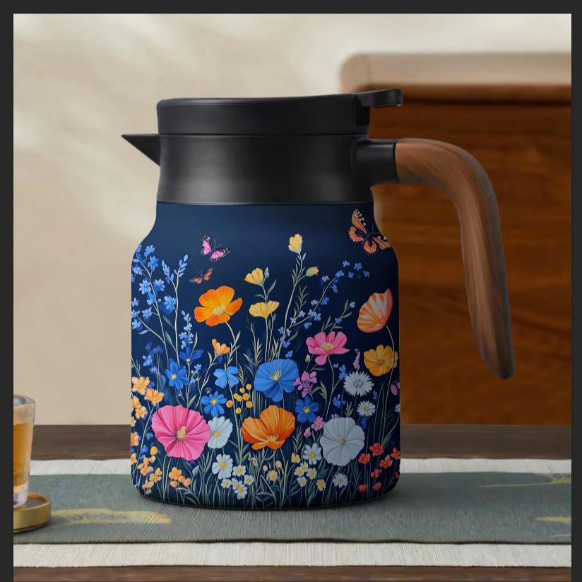 316 Stainless Steel Large-Capacity Thermos Flask with Tea Steeping Chamber