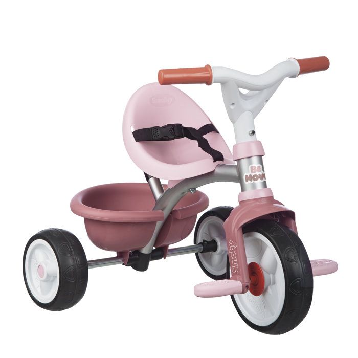 Smoby - Tricycle Be Move Confort Rose - Des 10mois - Fabriqué en France