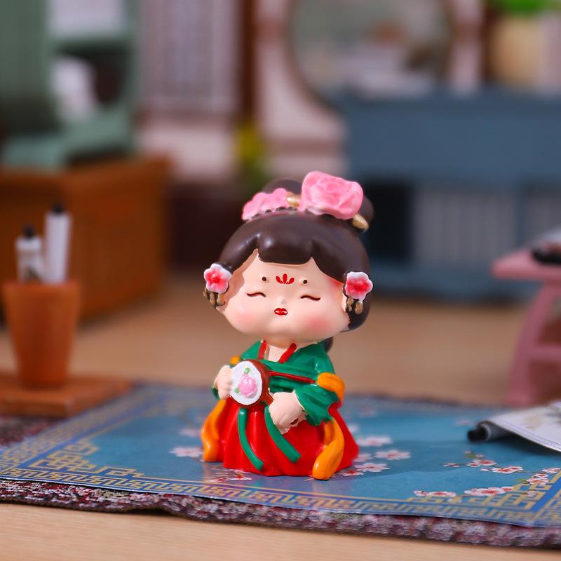 Ornamenti da scrivania con fanciulle cinesi retrò delle Quattro Bellezze - Regalo di compleanno creativo fatto a mano per amici e migliori amici