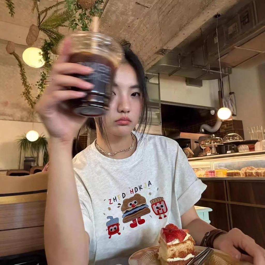 Women's Oversized Gray Cotton T-Shirt - New 2025 Loose-Fit Design