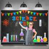 Crazy Science Fun Theme Party Decoration Background, Scientist Boys and Girls Birthday Party Decoration Photography Background