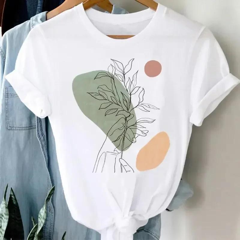 New Women's Short Sleeve T-Shirt Breathable and Refreshing Short Sleeve Top High Quality Women's Round Neck Trendy Short Sleeve