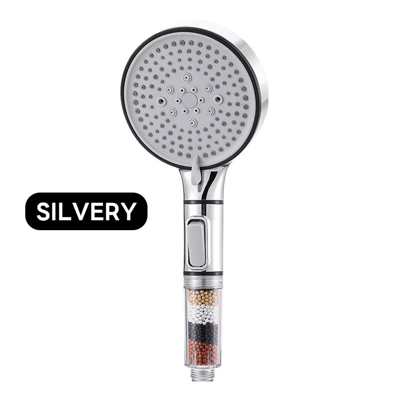 

12cm Rainfall Shower Head,5 Modes High Pressure Shower Head, , Anion Filter Shower Bathroom Accessories,Detachable Shower Tools