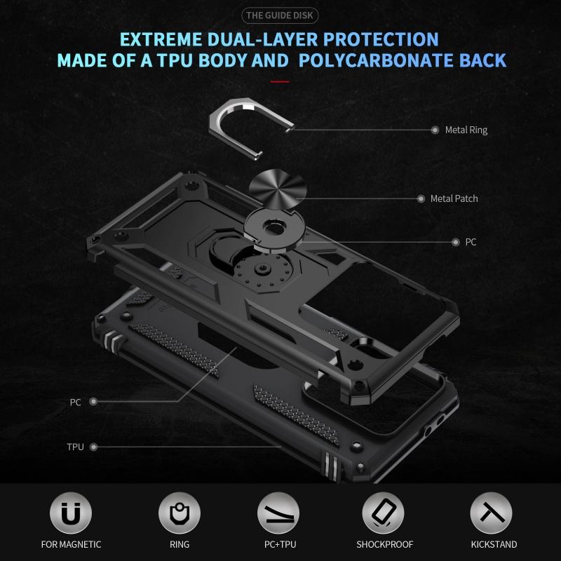 Armor Funda for Xiaomi 14T Pro 14T 5G Case Shockproof Magnetic Ring Stand Cover for Mi 14T 14 T T14 14TPro Protection Capa