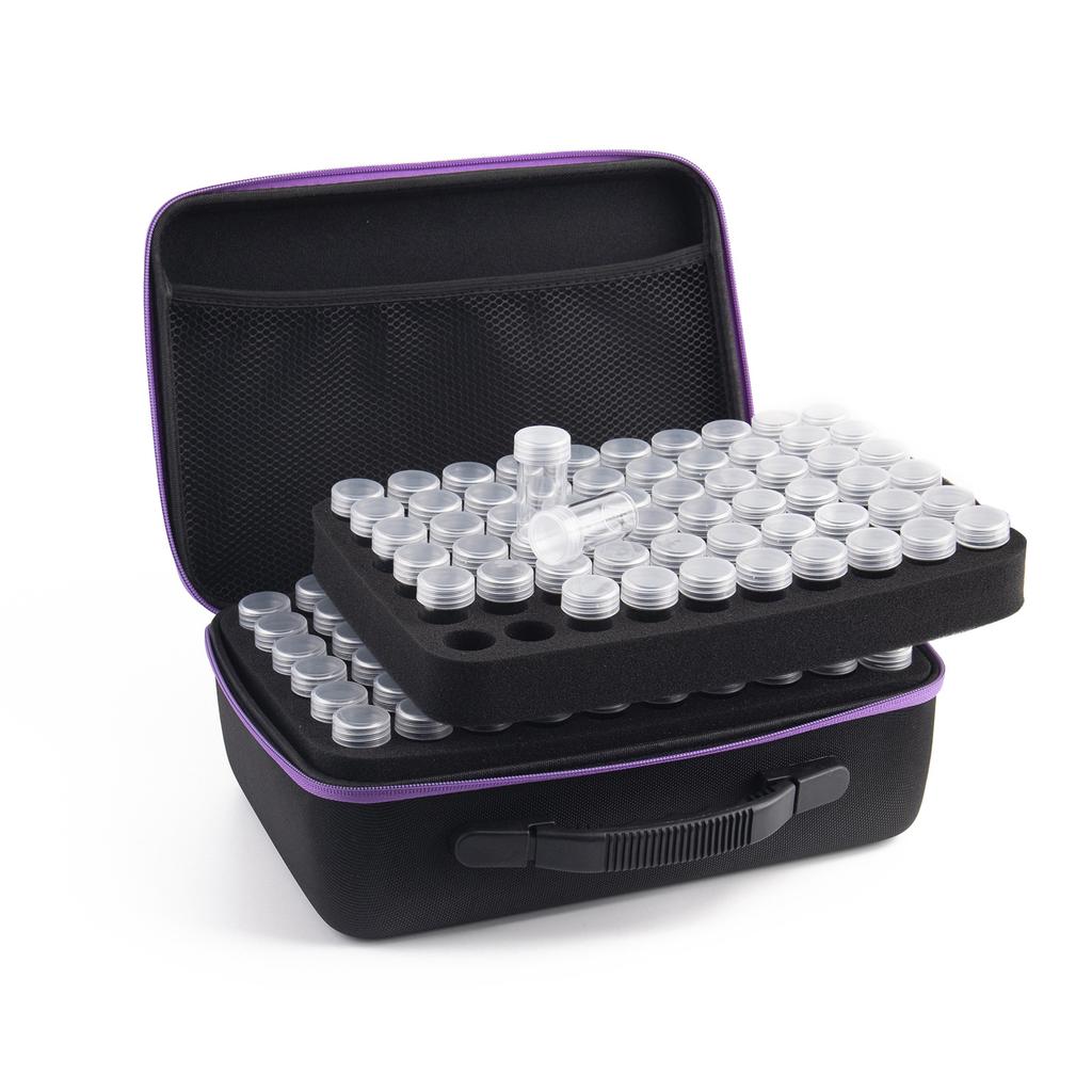 120 Grids Diamond Painting Bead Storage Boxes Large Capacity Set With Accessories Mosaic Container Bag Tool Kit