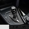 Car Real Carbon Fiber Gear Knob Decoration for BMW E46 E60 E90 F10 F30 F20 F20 X1 3 GT Z4 Series Can Only Fit Left Hand Drive
