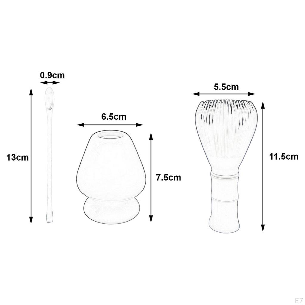 3 Pieces Matcha Ceremony Set Tea Bowl Spoon Traditional Whisk Holder for Holiday