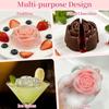 New 12-Cavity Rose Silicone Mold 3D Heat-Resistant Chocolate Mold Reusable Nonstick Mousse Mould Soap Making