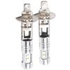Akozon Headlight LED Bulb 2xH1 6000K 1800 LM360 Degree Super White 100W LED Headlight Bulb Kit Fog Driving Light