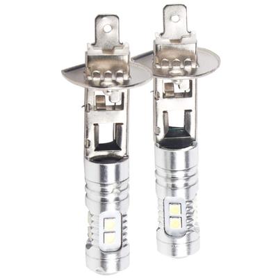 Akozon Headlight LED Bulb 2xH1 6000K 1800 LM360 Degree Super White 100W LED Headlight Bulb Kit Fog Driving Light