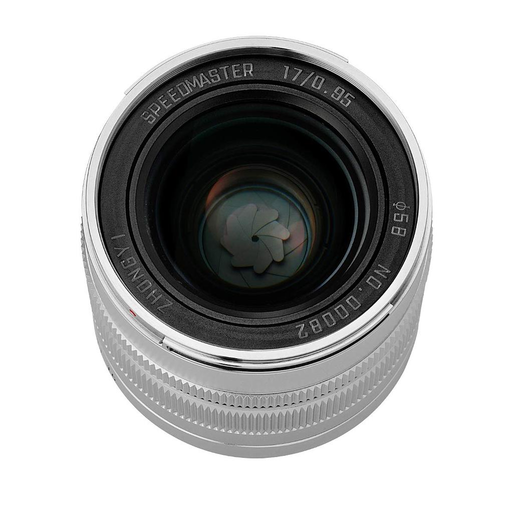 Zhong Yi Optics Speedmaster 17mm Micro Four Thirds Prime Lens F0.95 (Silver)