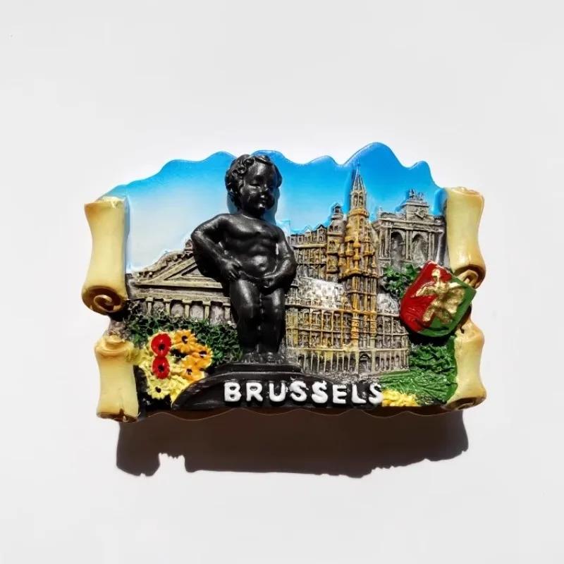 Belgien Souvenirs Brüssel Kühlschrankmagnete Brügge Kühlschrankaufkleber Heimdekoration Geburtstagsgeschenke