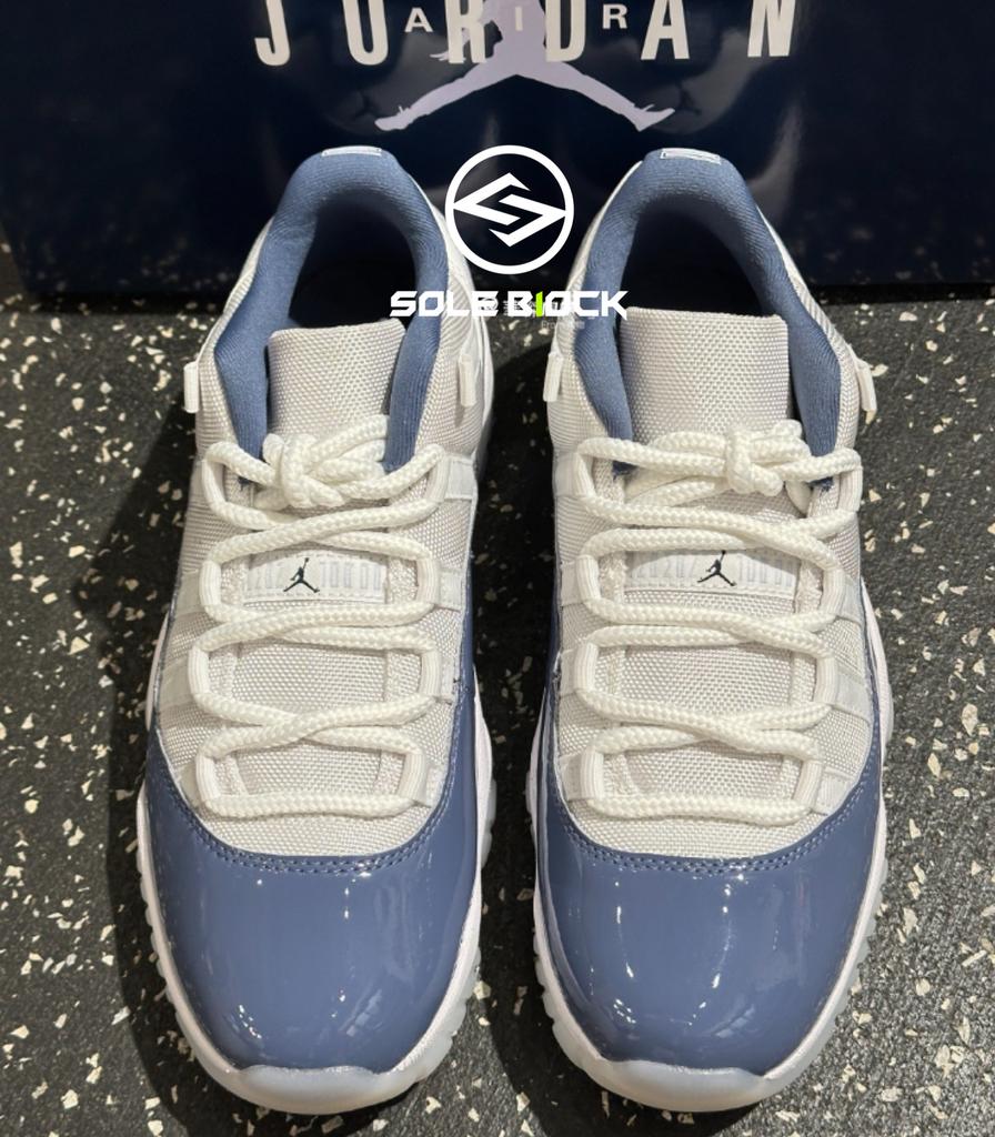 Jordan 11 Retro Low Herren Weiß Mitternachtsblau Diffuses Blau FV5104-104