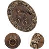 14cm/5.5inch Furniture Handle Brass Double Door Chinese Style Retro Round Handles Cupboard Dressing Table Wardrobe Wine Cabinet Drawer Antique Knobs