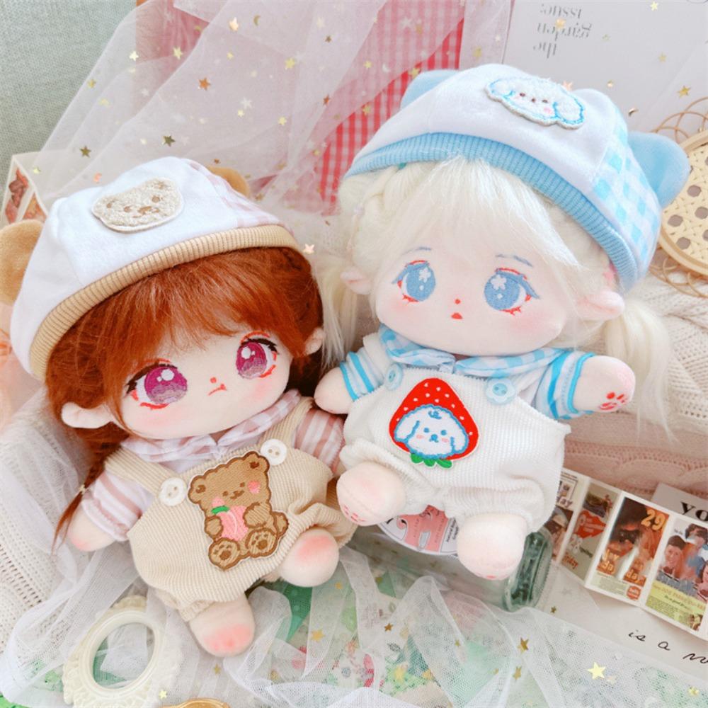Strap Pants Cotton Doll Suit Dress Up Plush Dolls Clothes Cotton Doll Clothes Set  Children's Gift