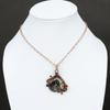 Turritella Agate Pendant Mozambique Garnet Pendant Copper Pendant Handmade Jewelry Beautiful Gemstone Pendant Copper Jewelry Gift For Bridal